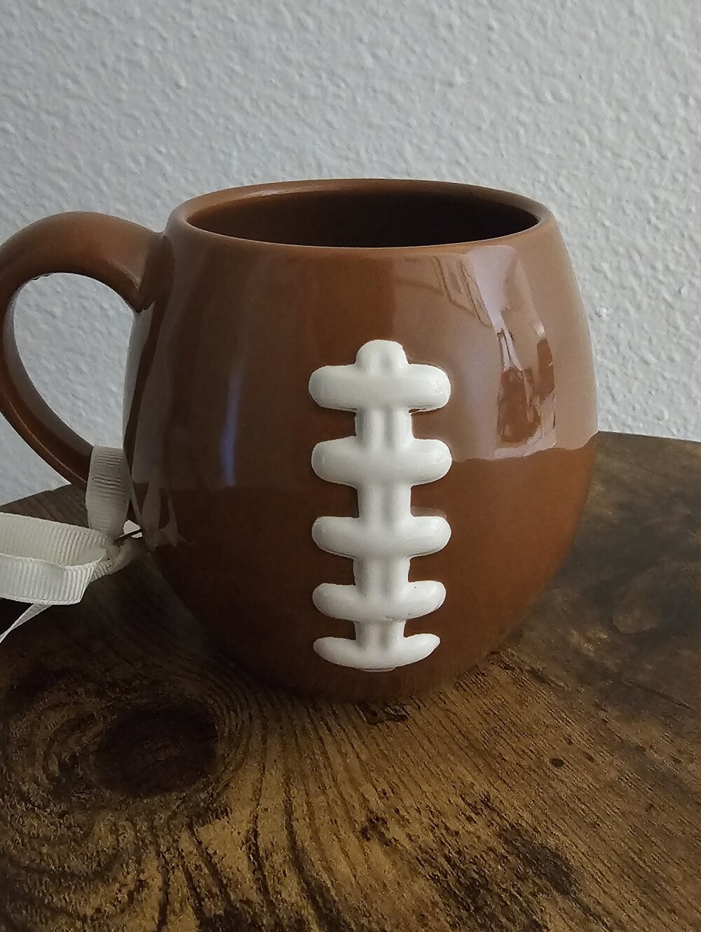 NWT Rae Dunn "Fantasy Football Manager" 3D Football Shaped Mug 🏈 Rare